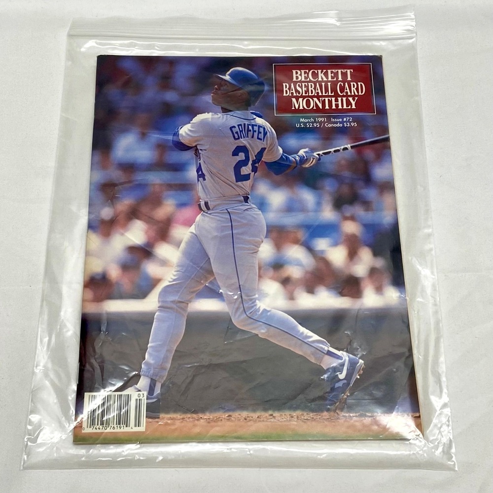 Vintage Ken Griffey Jr. Beckett MLB Card Guide 1991 Issue 72 Seattle Mariners